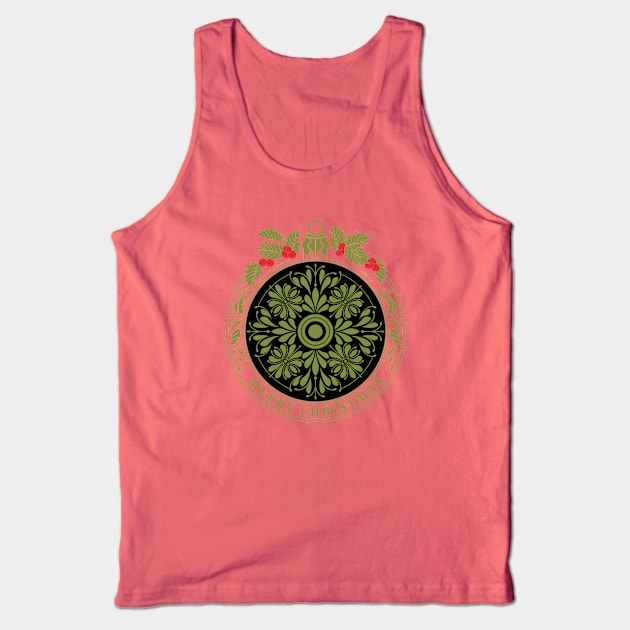 Merry Christmas Ornament Tank Top by vjvgraphiks